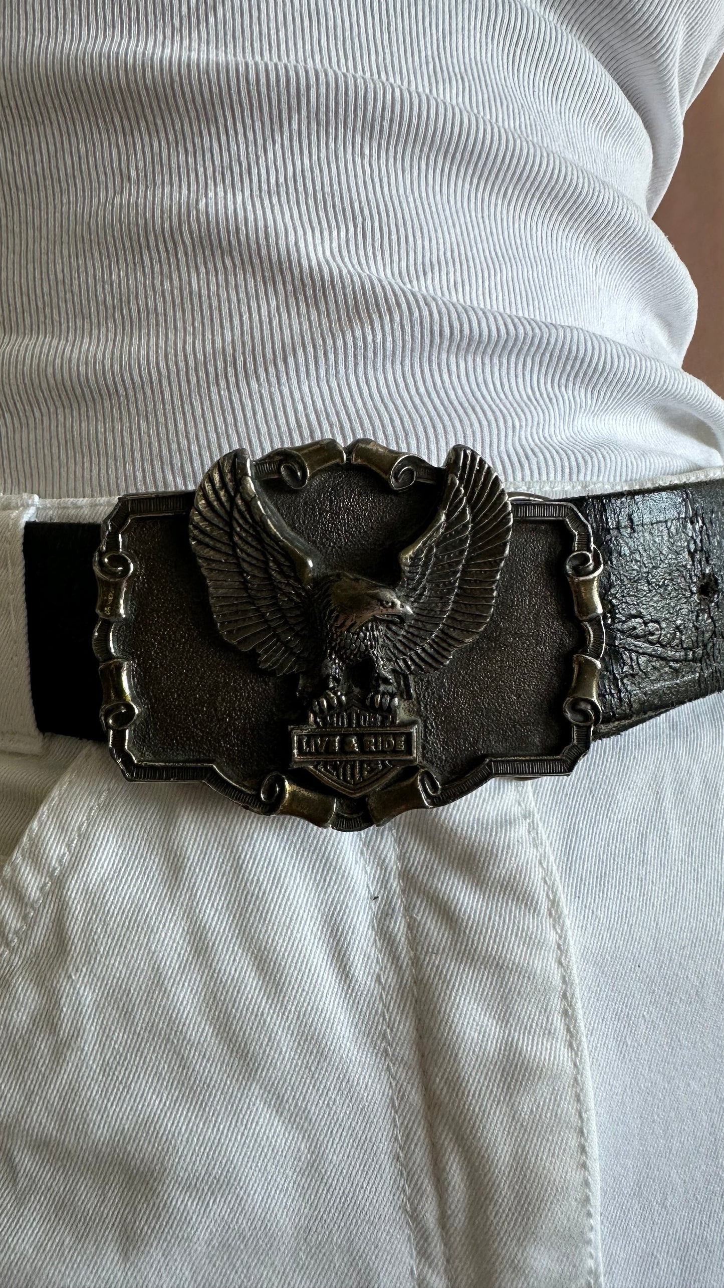 vintage Harley Davidson belt