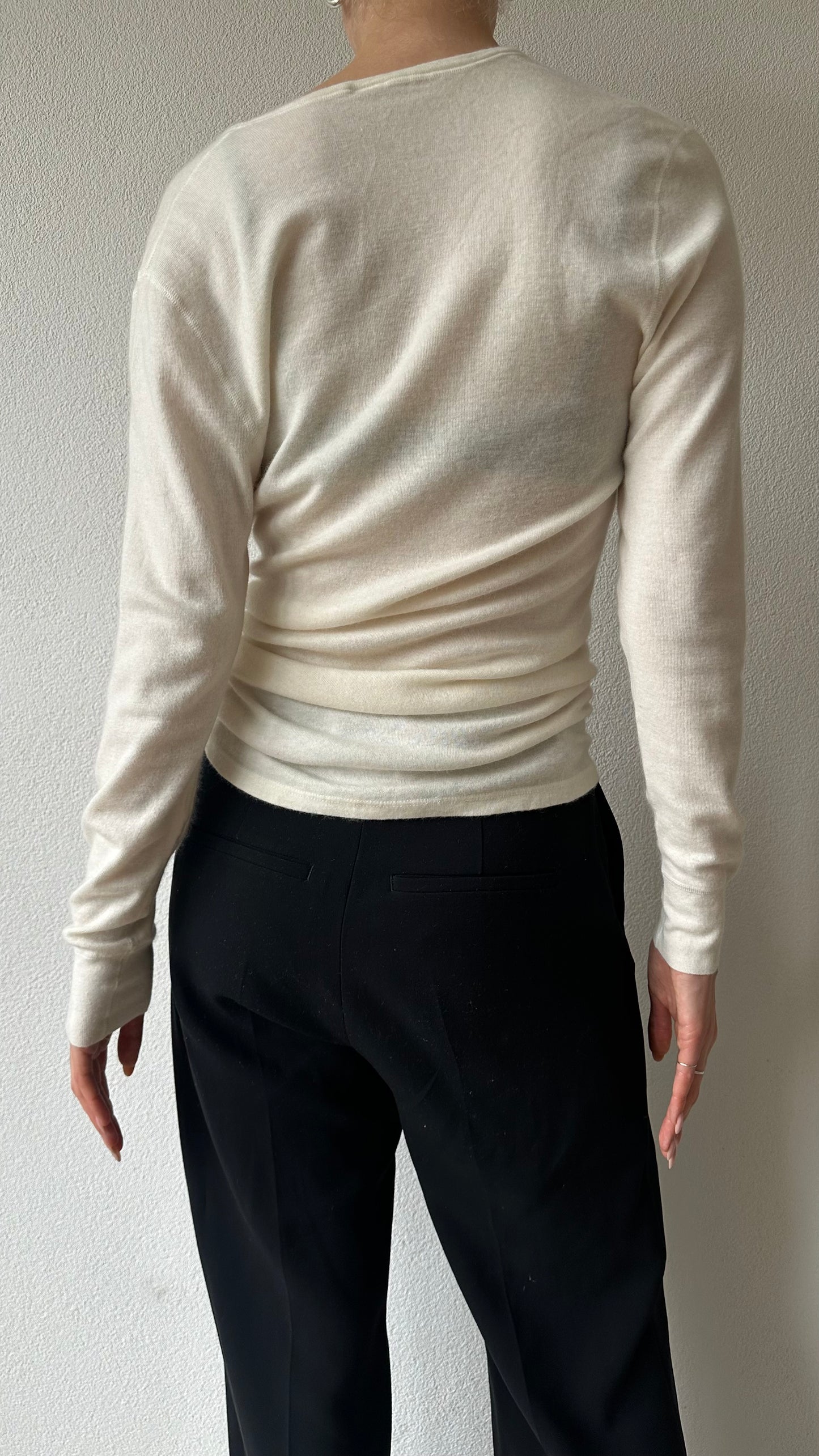 soft knitted merino wool longsleeve shirt