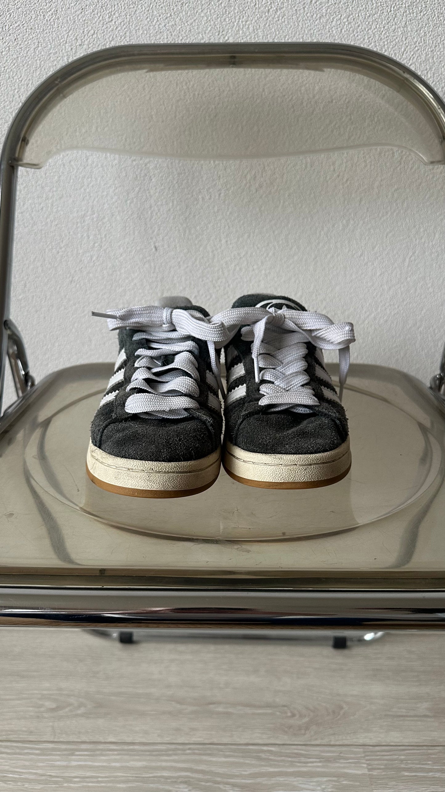 grey suede 00s Adidas Campus sneakers