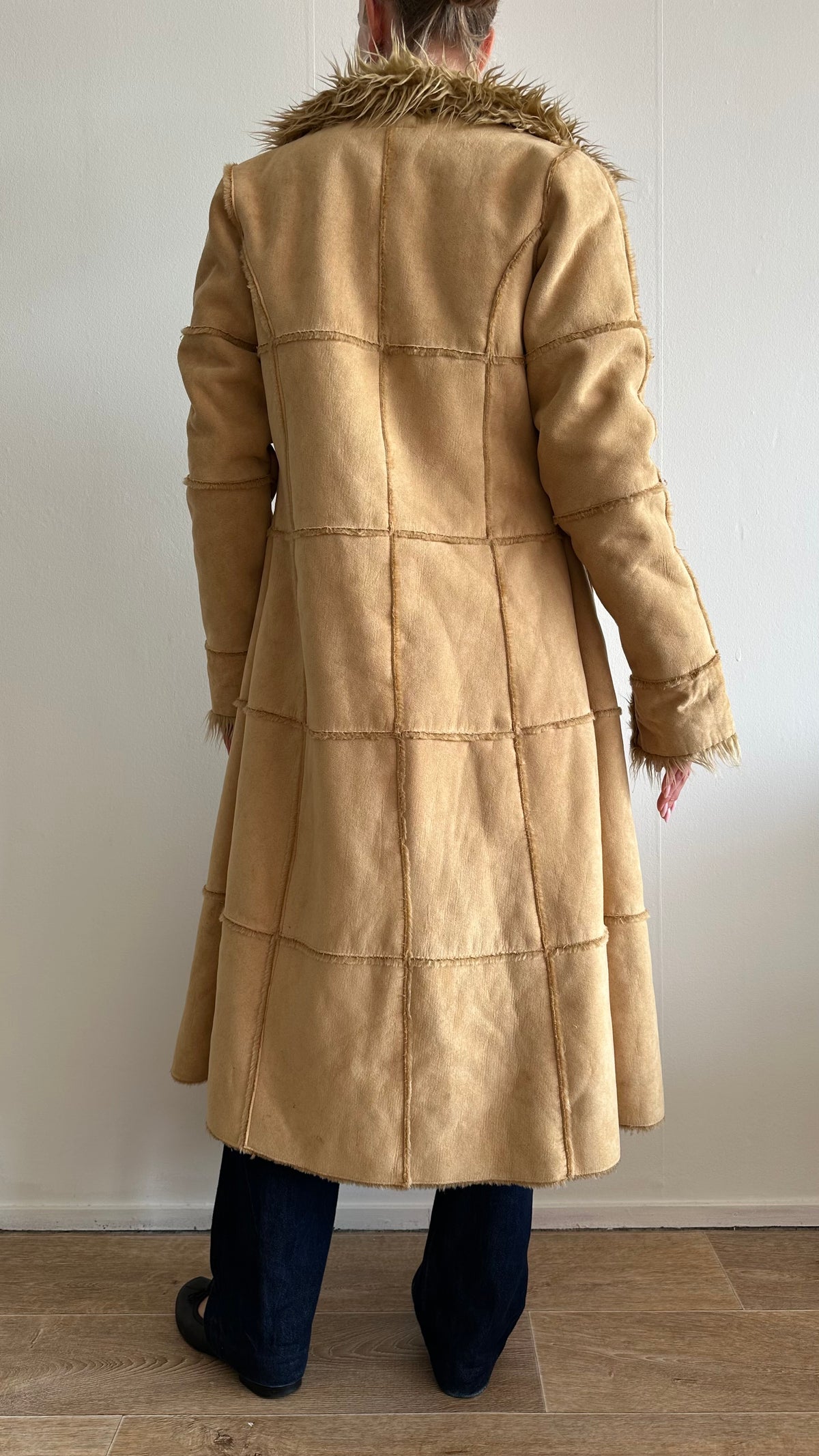 camel faux Penny Lane coat
