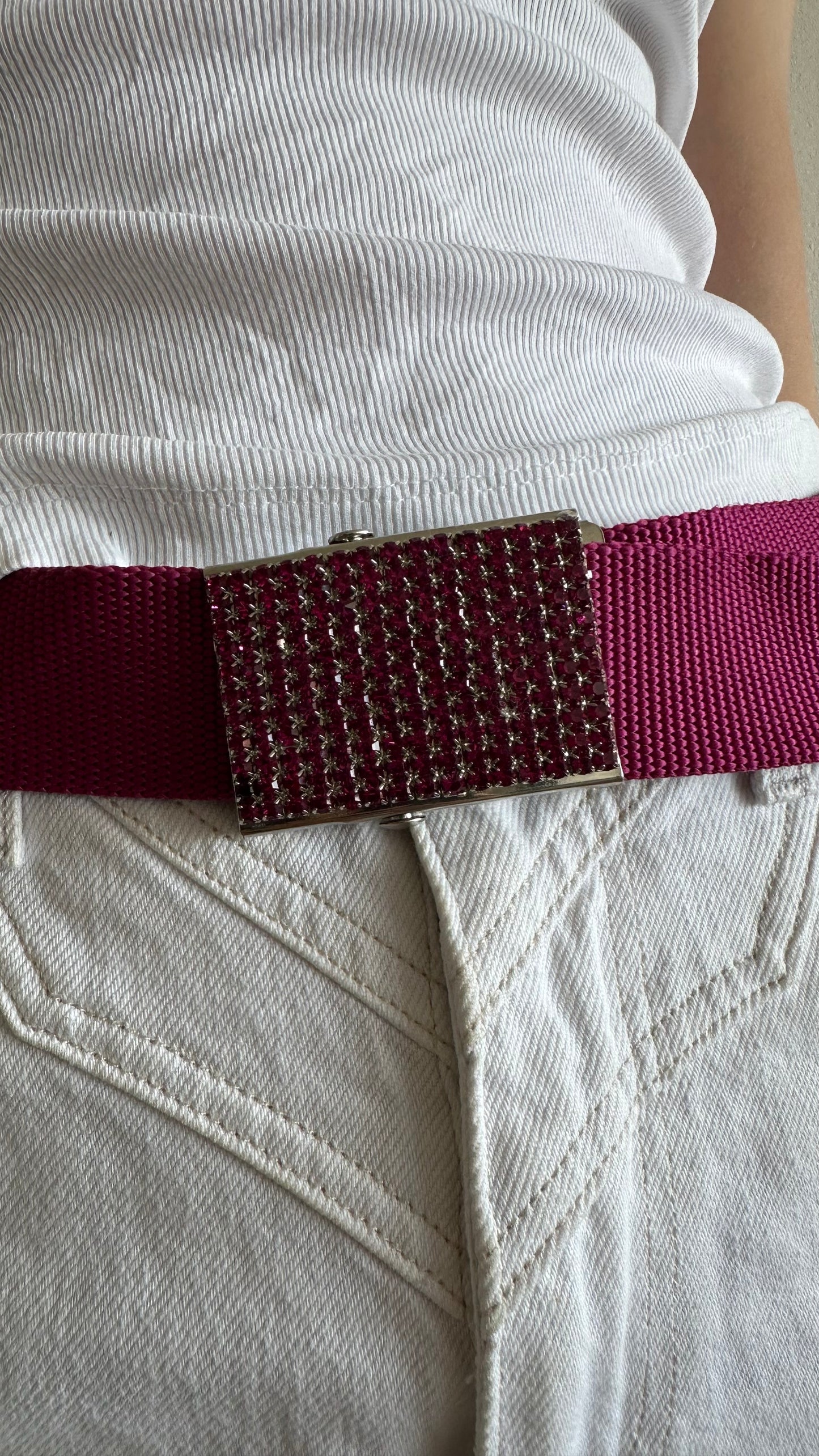 pink y2k watcher belt