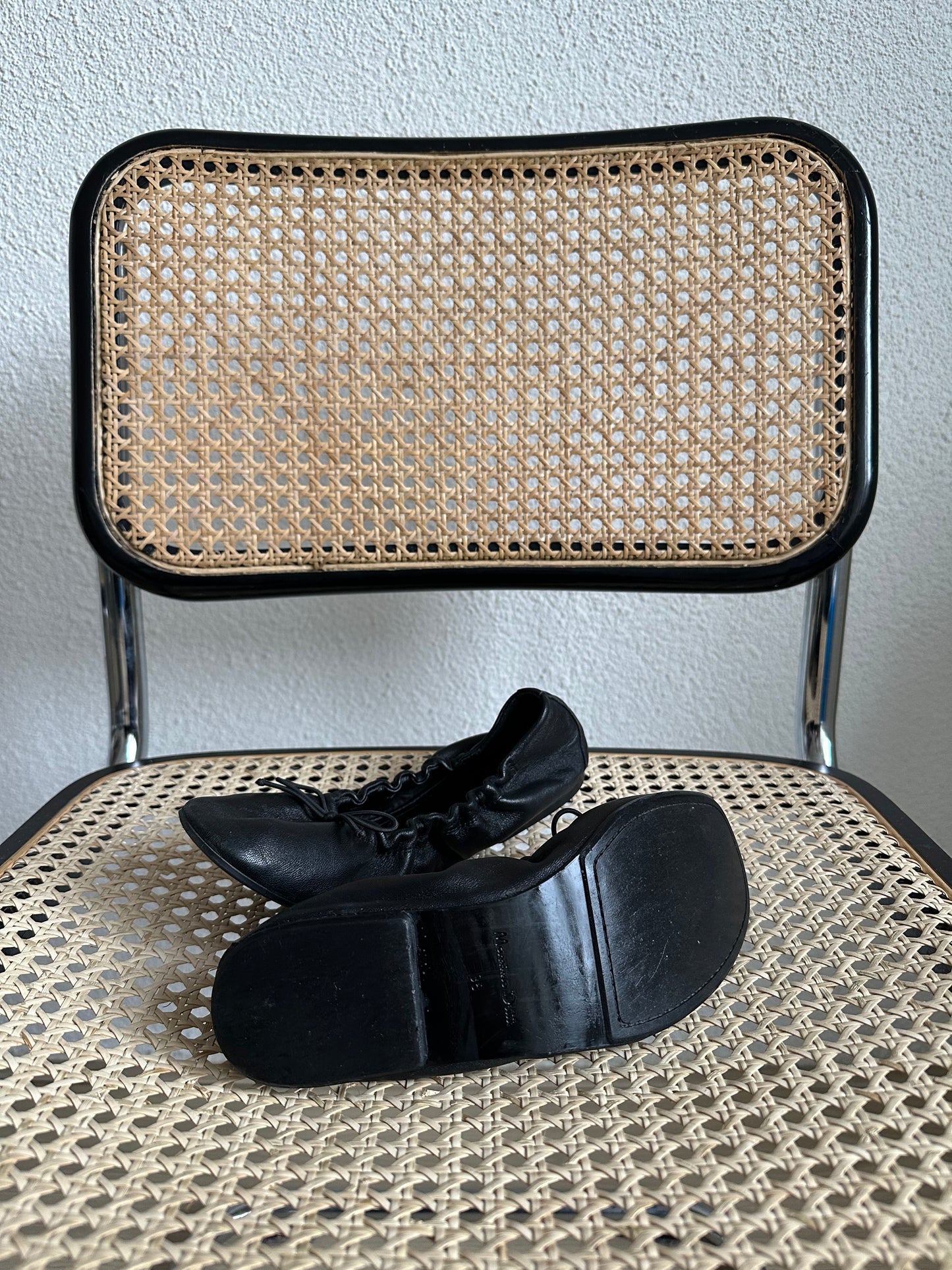 leather Massimo Dutti ballerina flats size 38