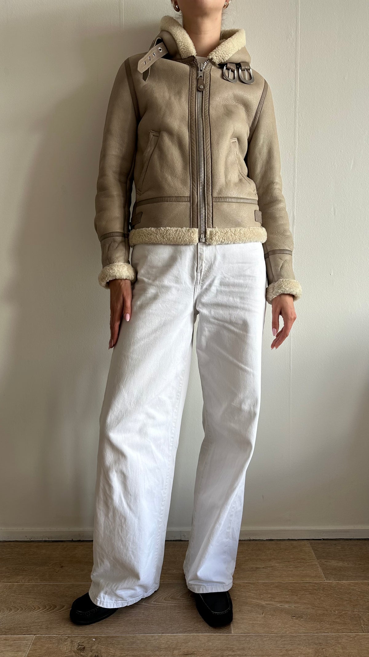 lammy coat Schott beige