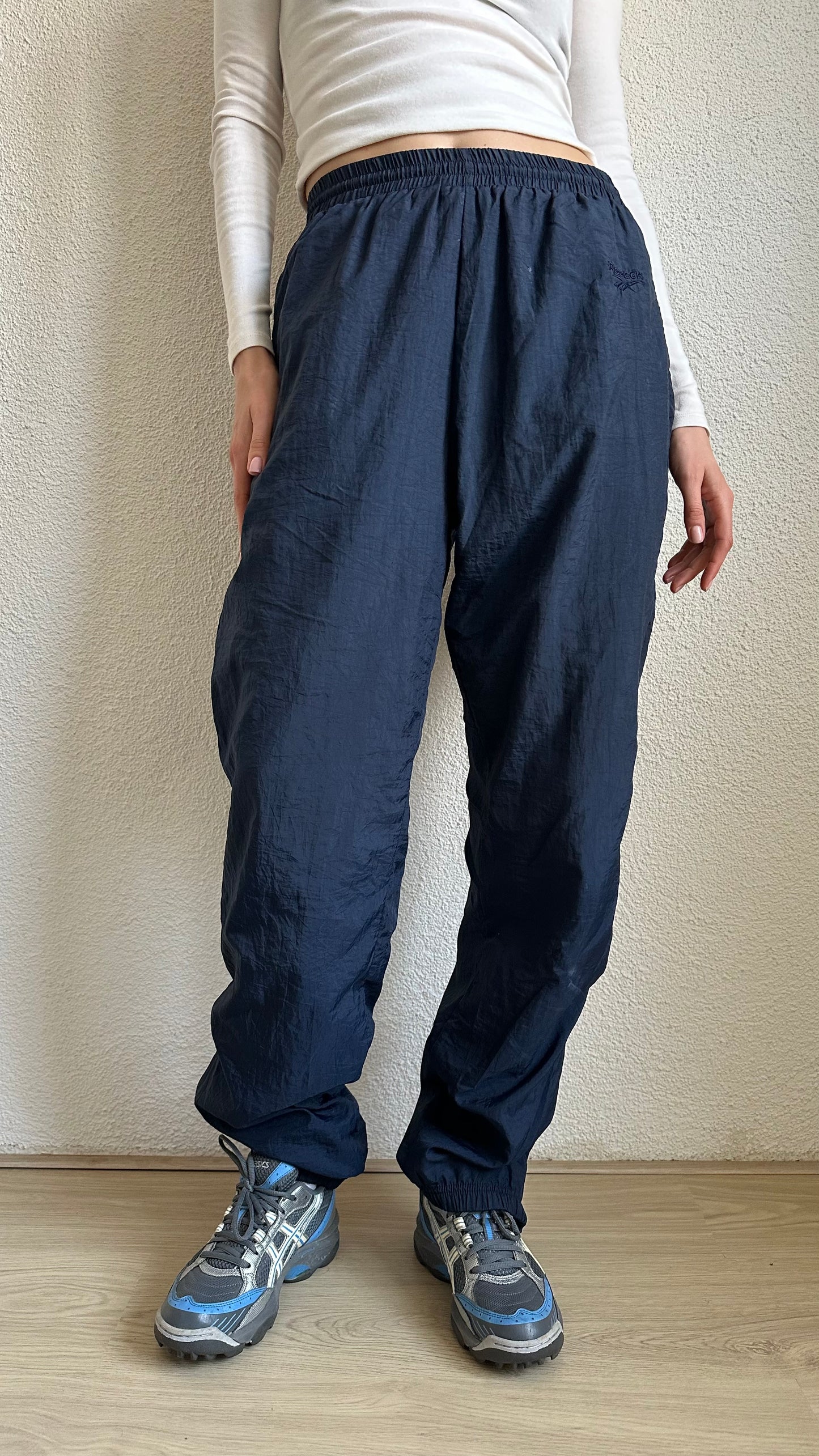 blue vintage reebok jogger active wear