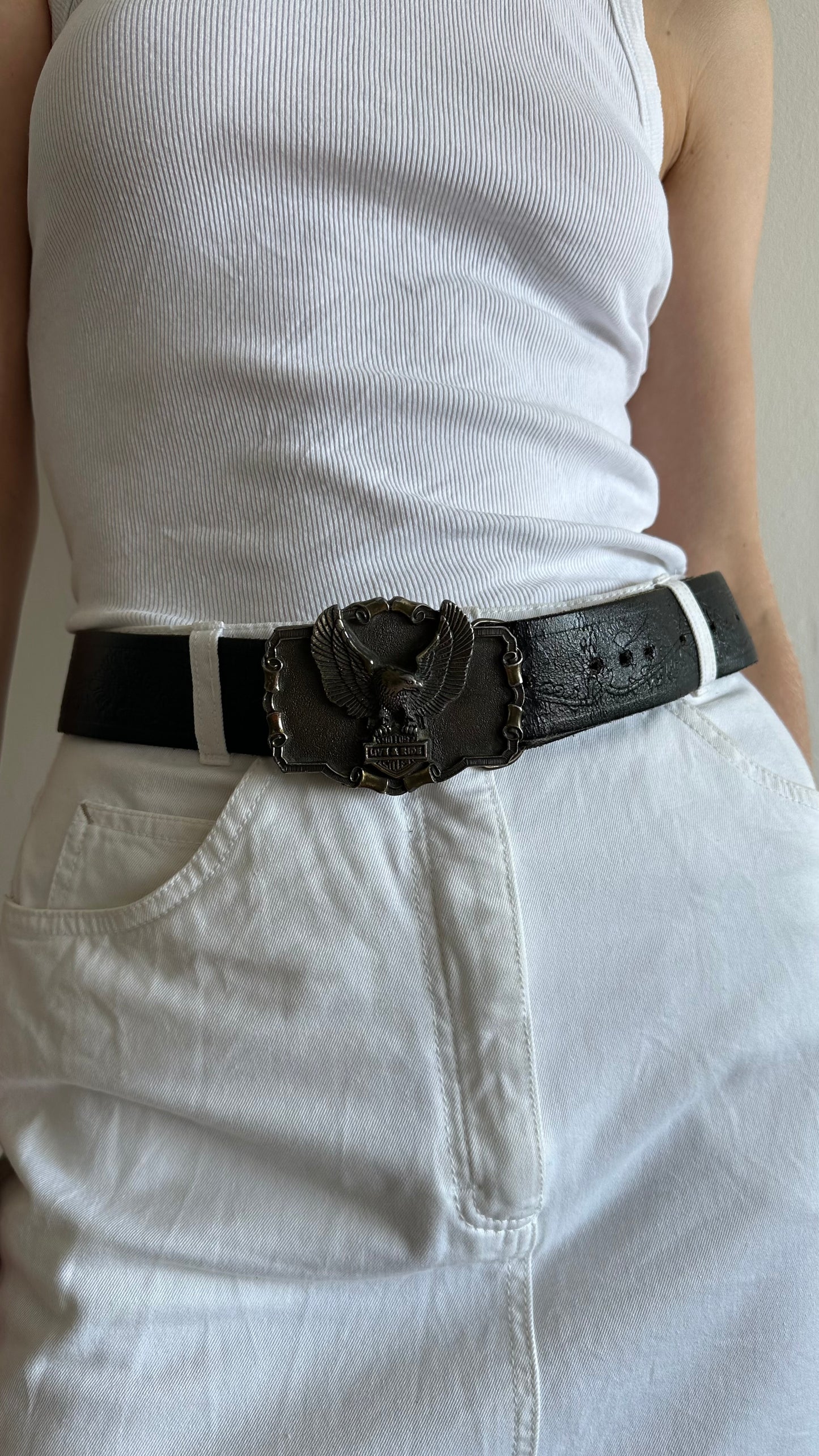 vintage Harley Davidson belt