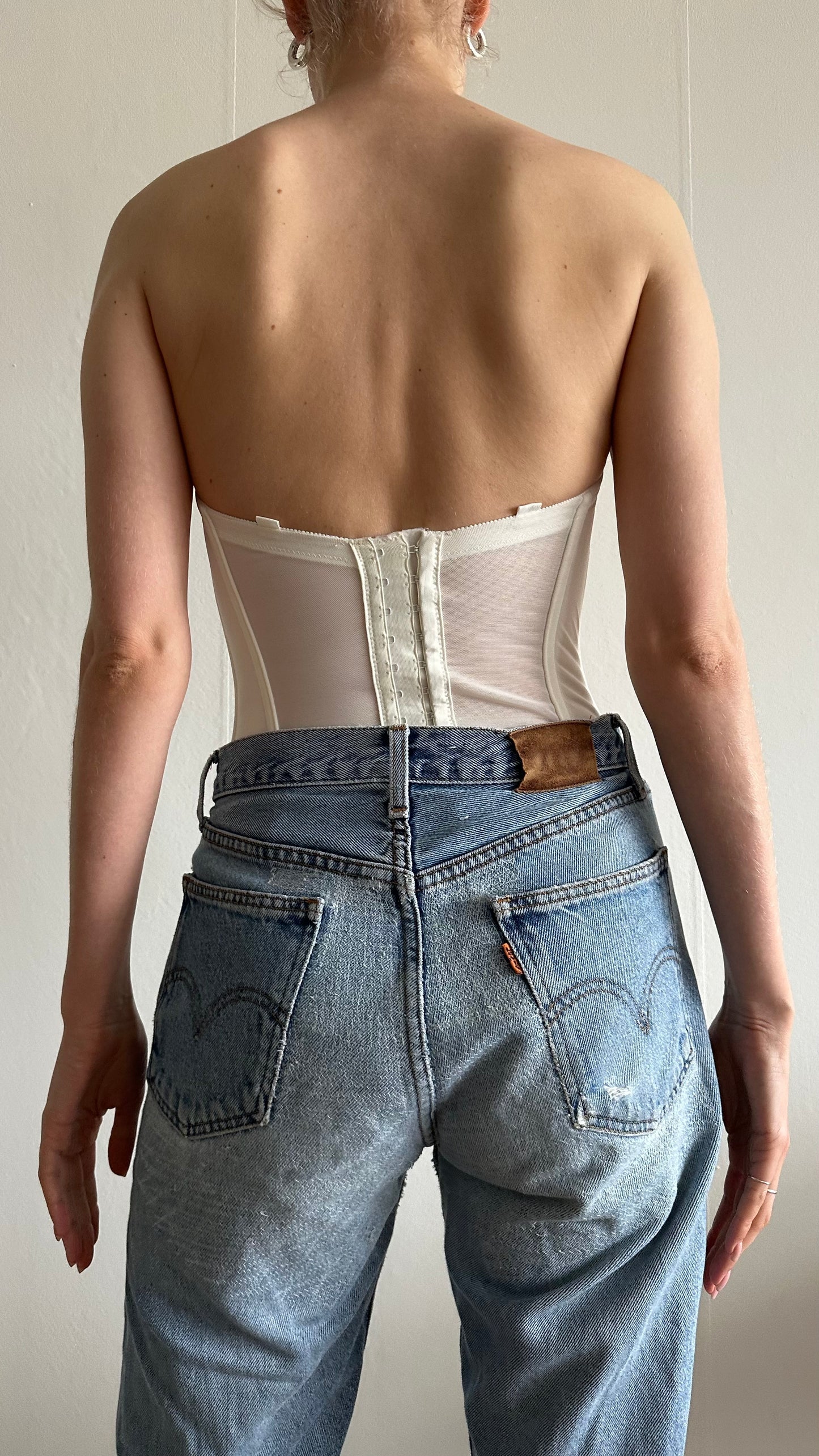 bridal ivory soft corset by poirier