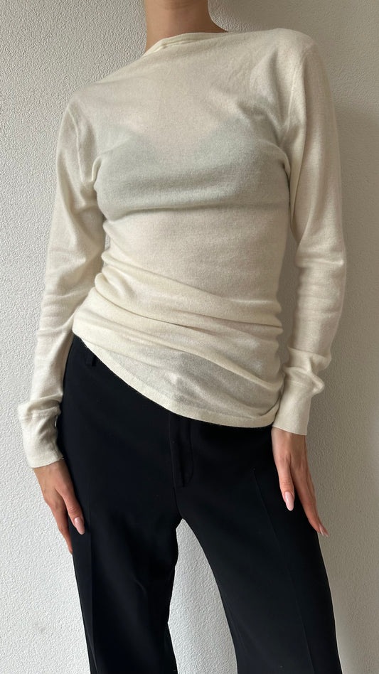 soft knitted merino wool longsleeve shirt