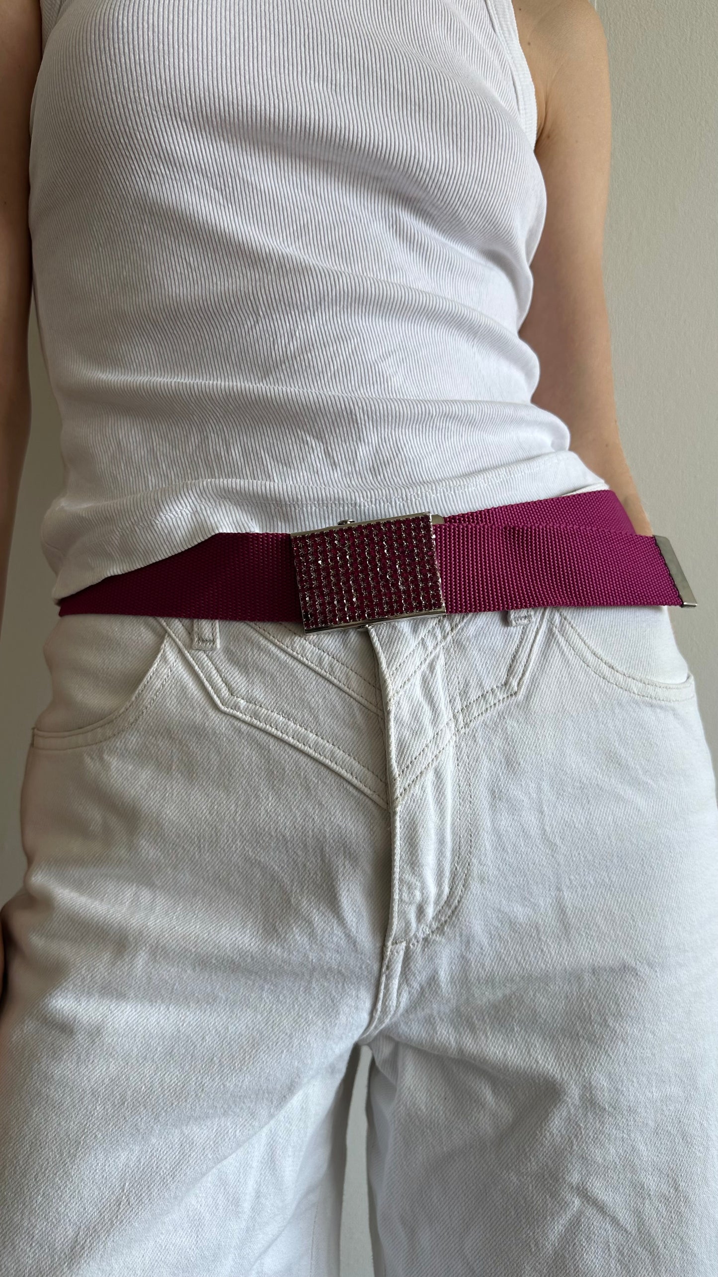 pink y2k watcher belt