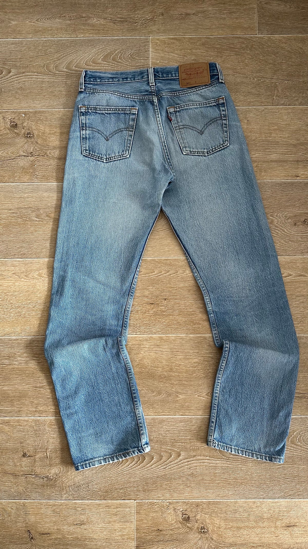 vintage light blue Levi’s denim 501