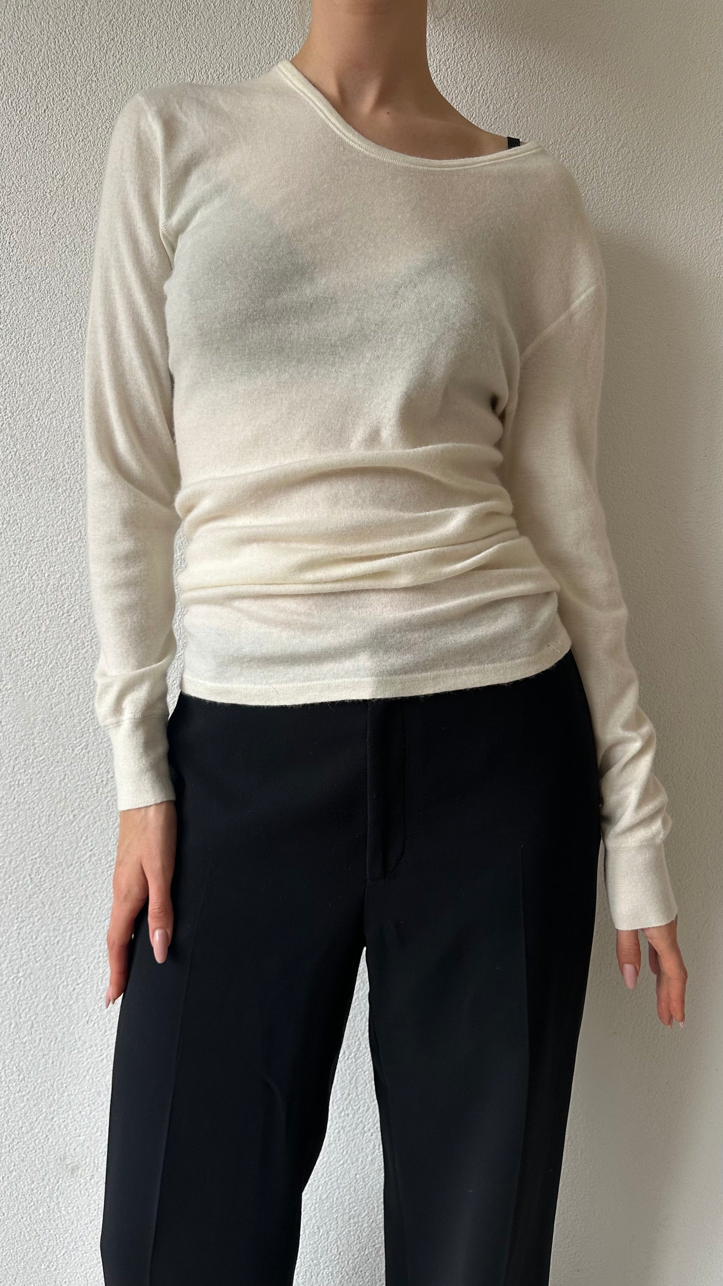 soft knitted merino wool longsleeve shirt