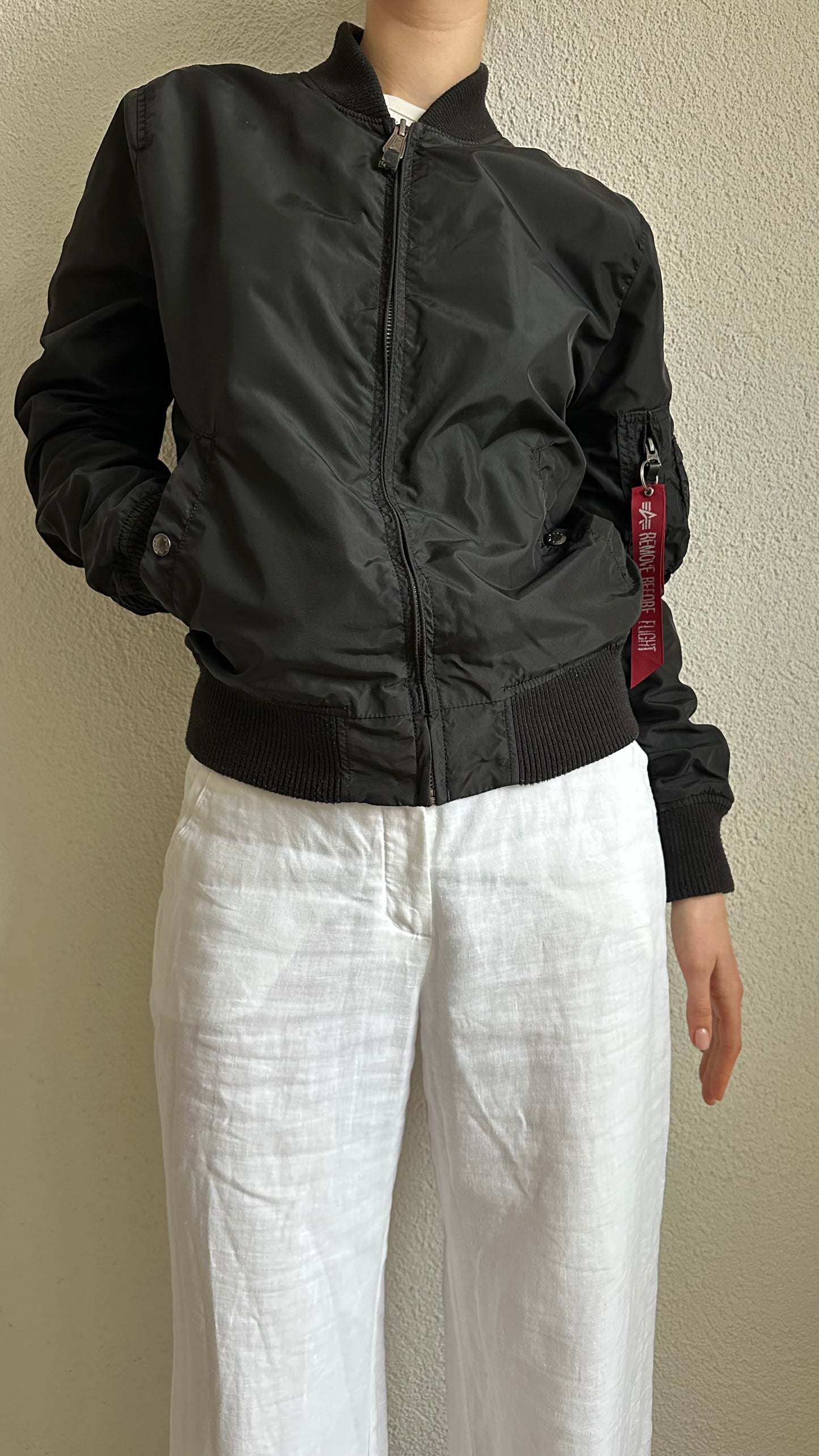 alpha industries MA-1 TT black bomberjacket