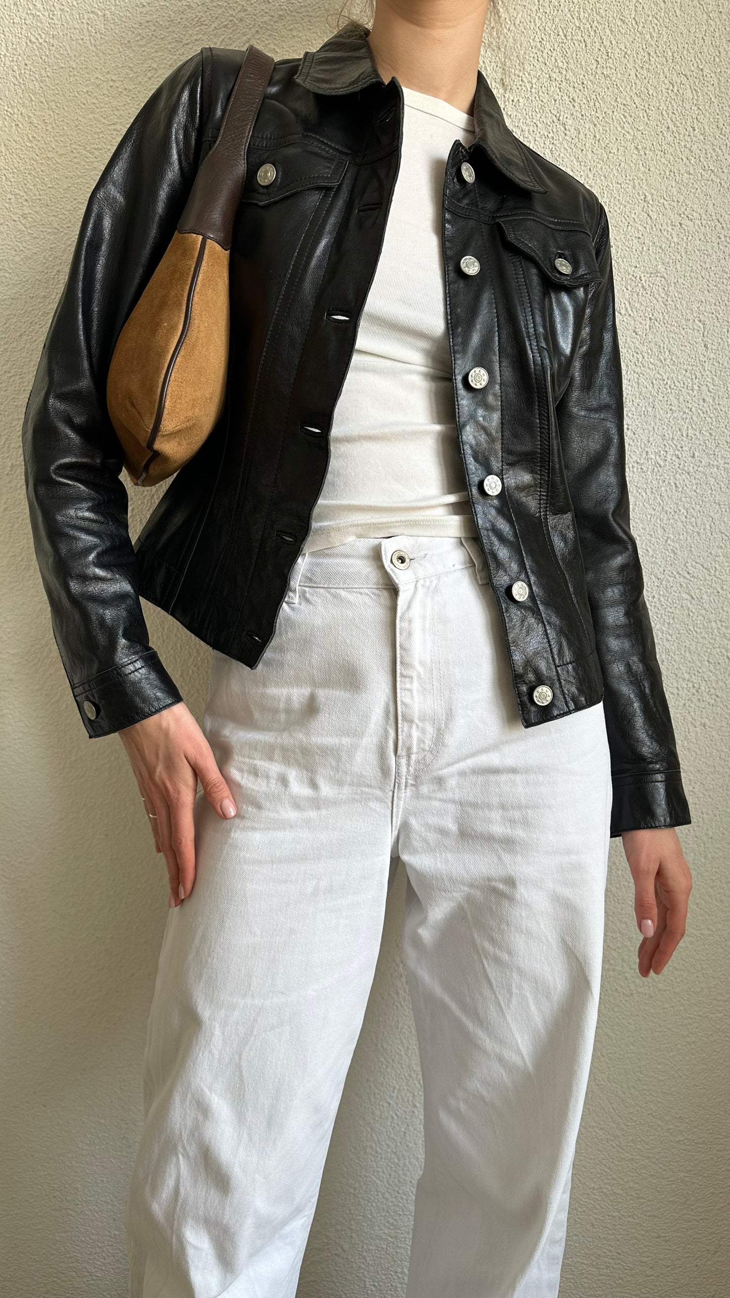banana republic brown suede shoulderbag