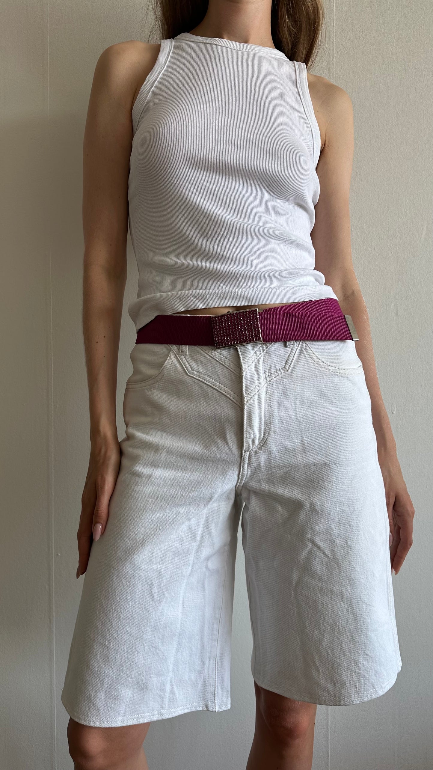 pink y2k watcher belt