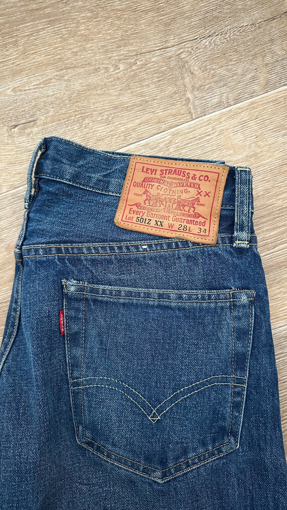 dark blue denim jeans