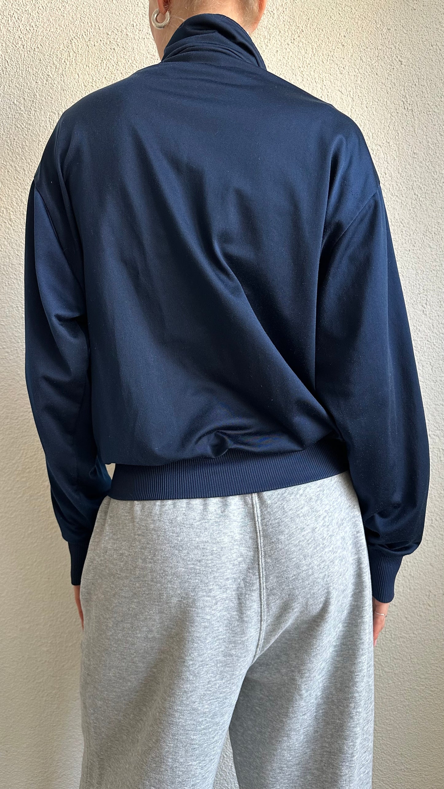 zip up blue Adidas vest classic