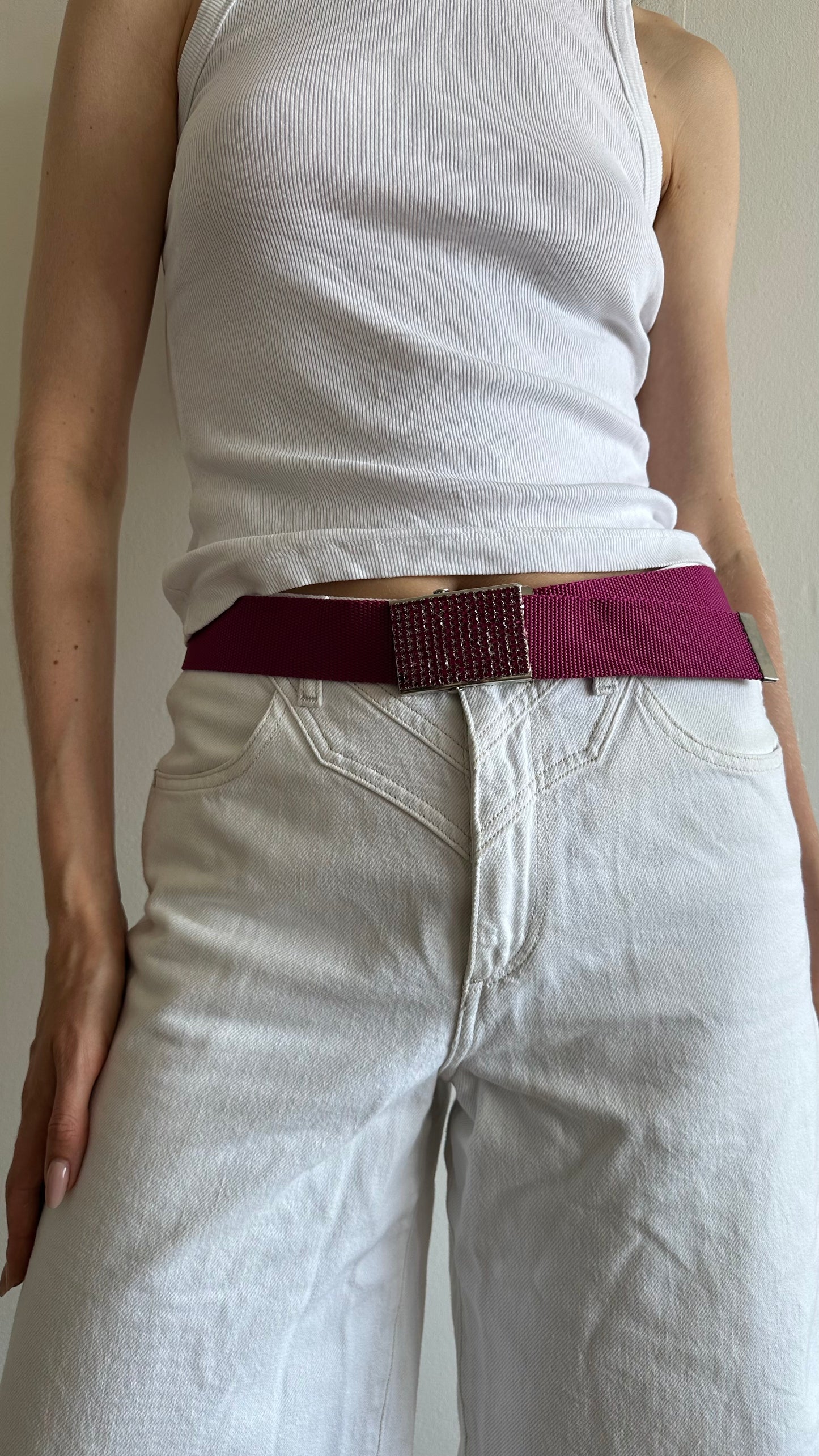 pink y2k watcher belt