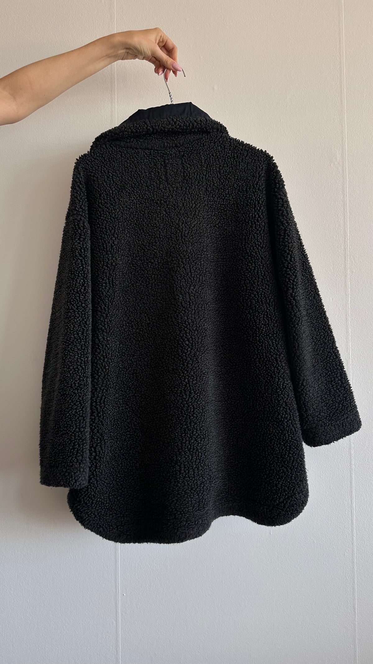 fluffy soft oversized didi zip up sweater