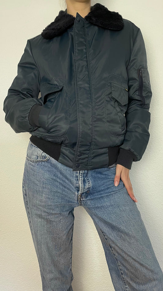 Vintage blue Wrangler bomberjacket