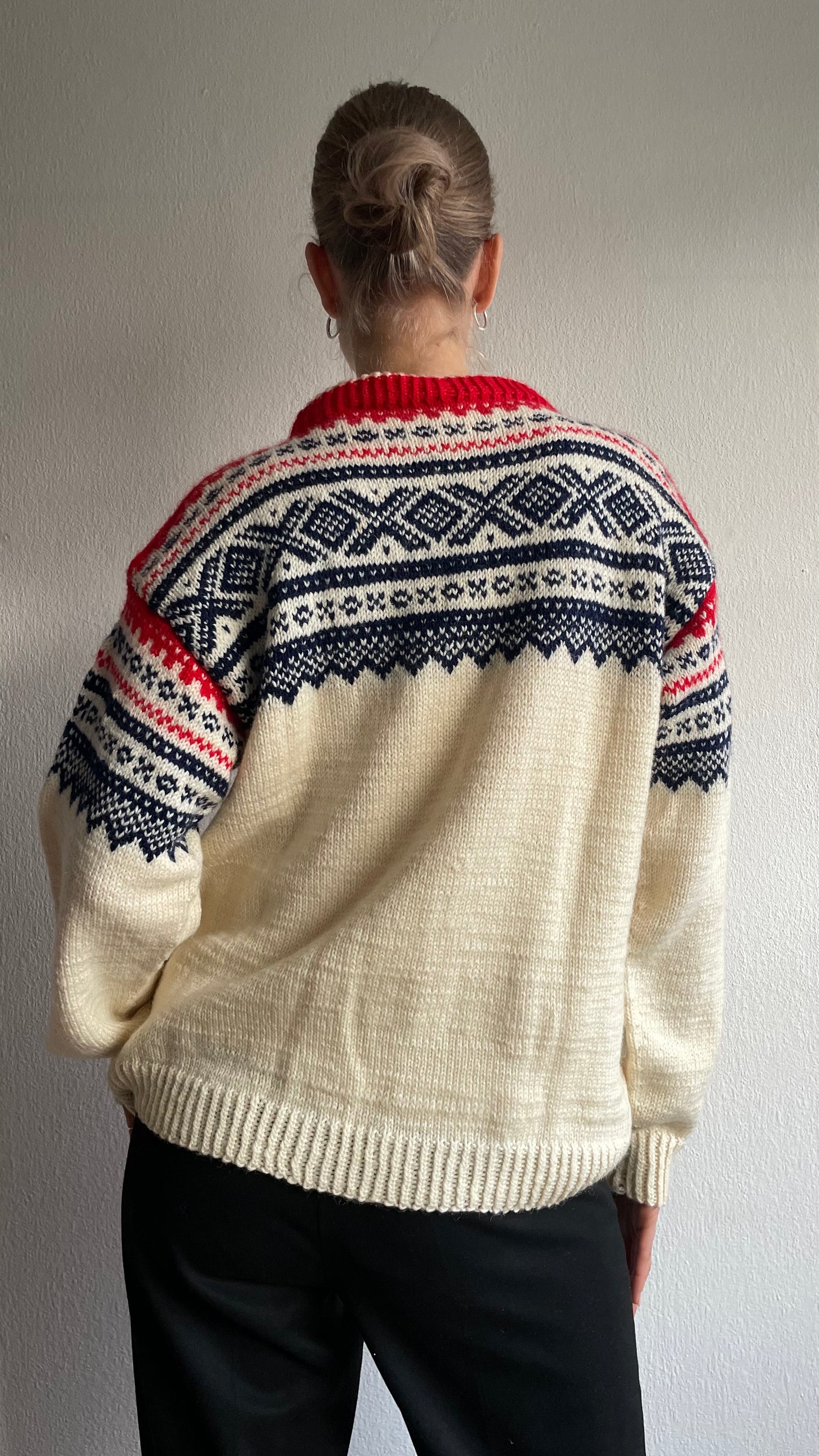 handmade wool nordic sweater + cap