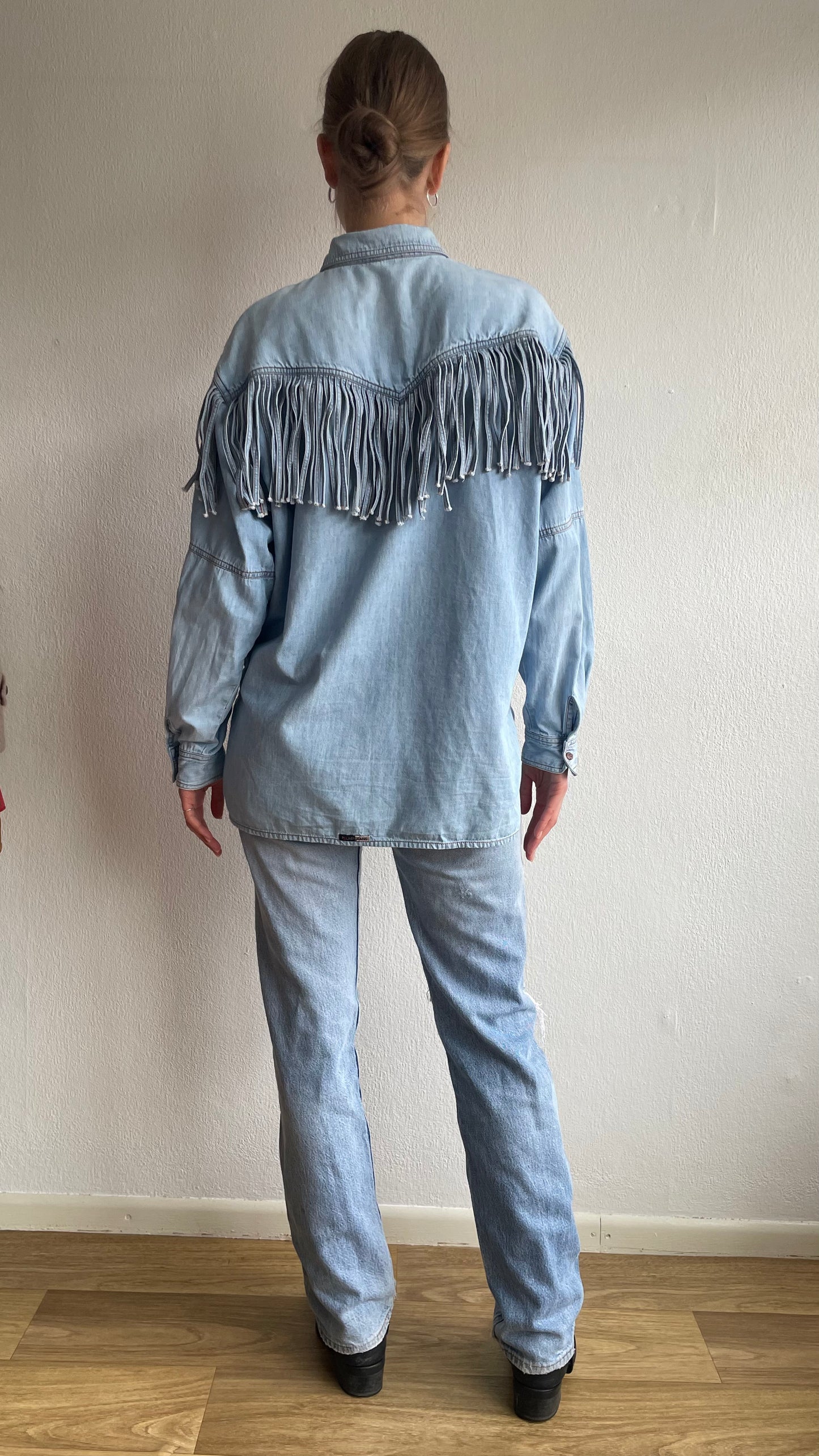 soft vintage fringe blouse