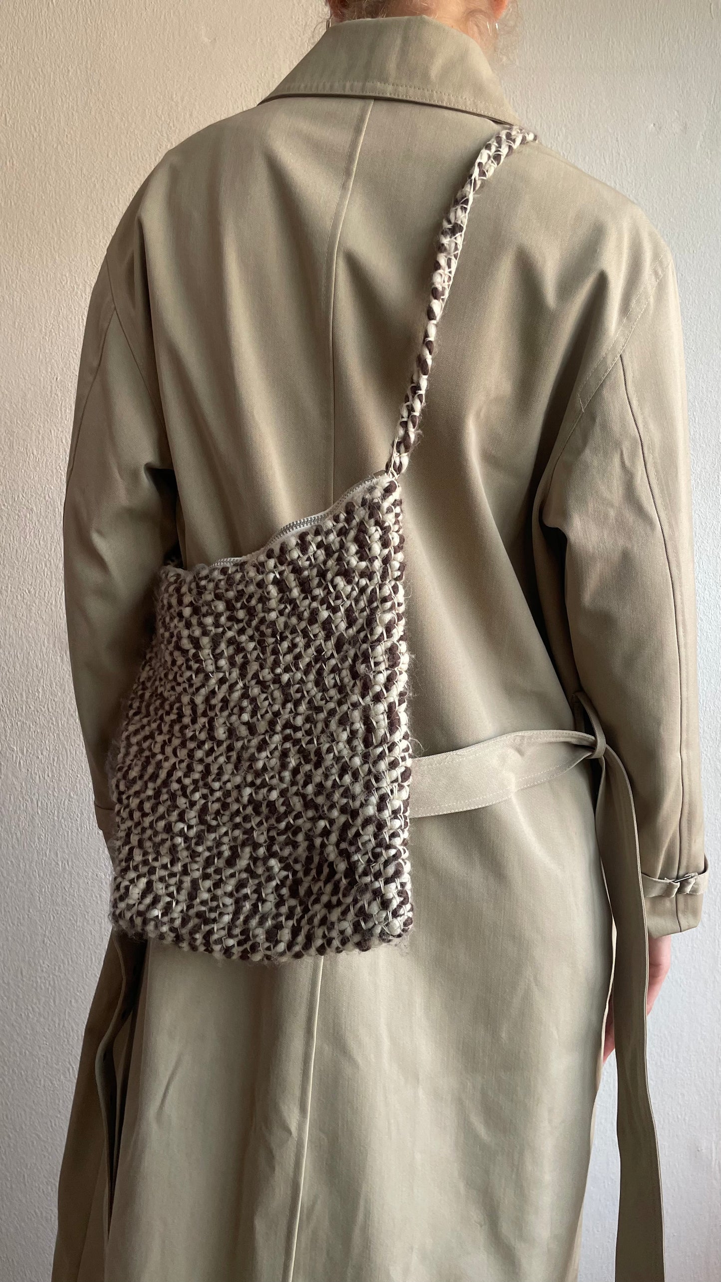 soft crossbody brown beige bag