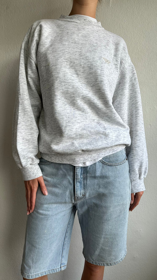 vintage grey mingled sweater