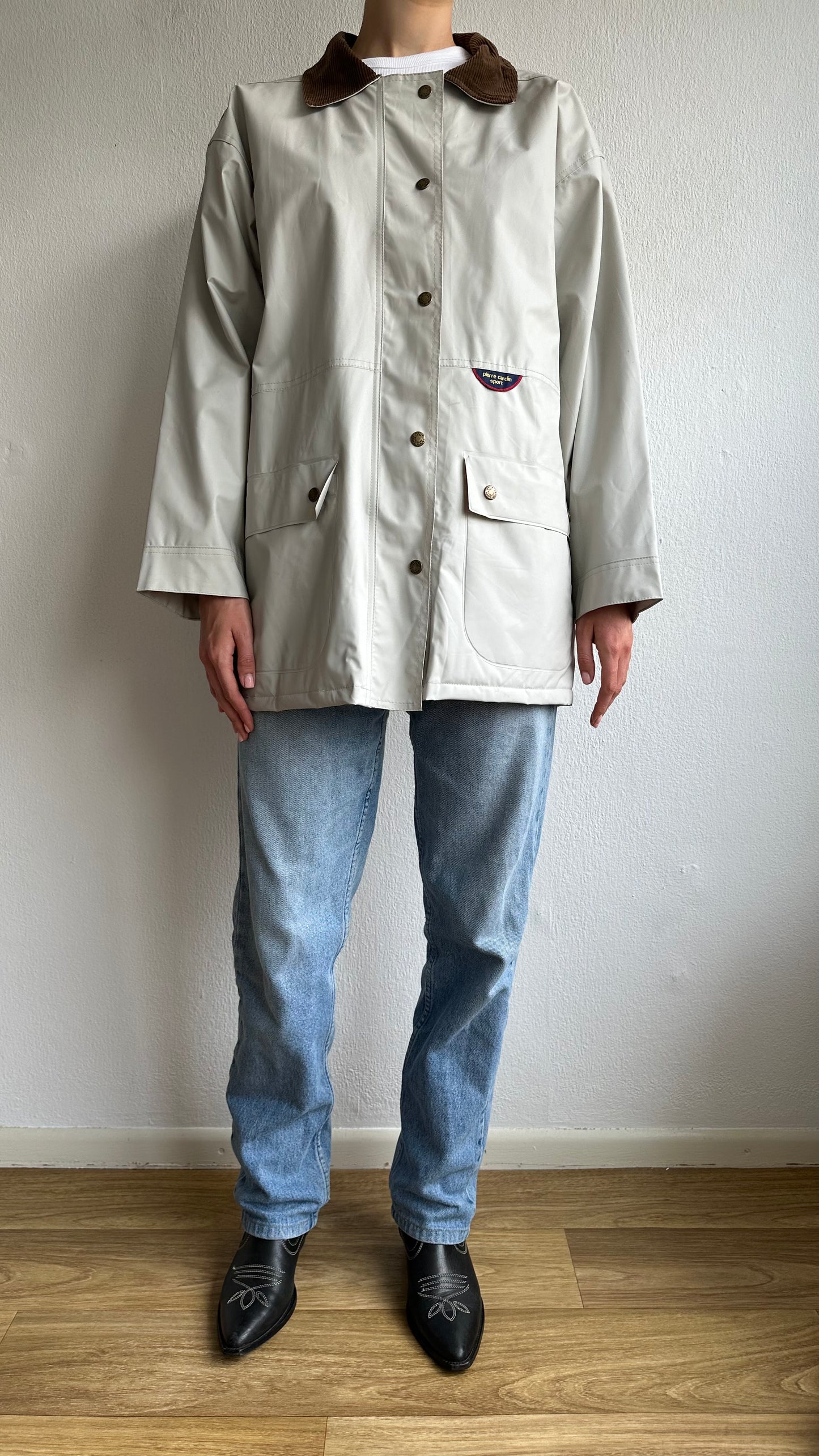 pierre cardin raincoat beige corduroy