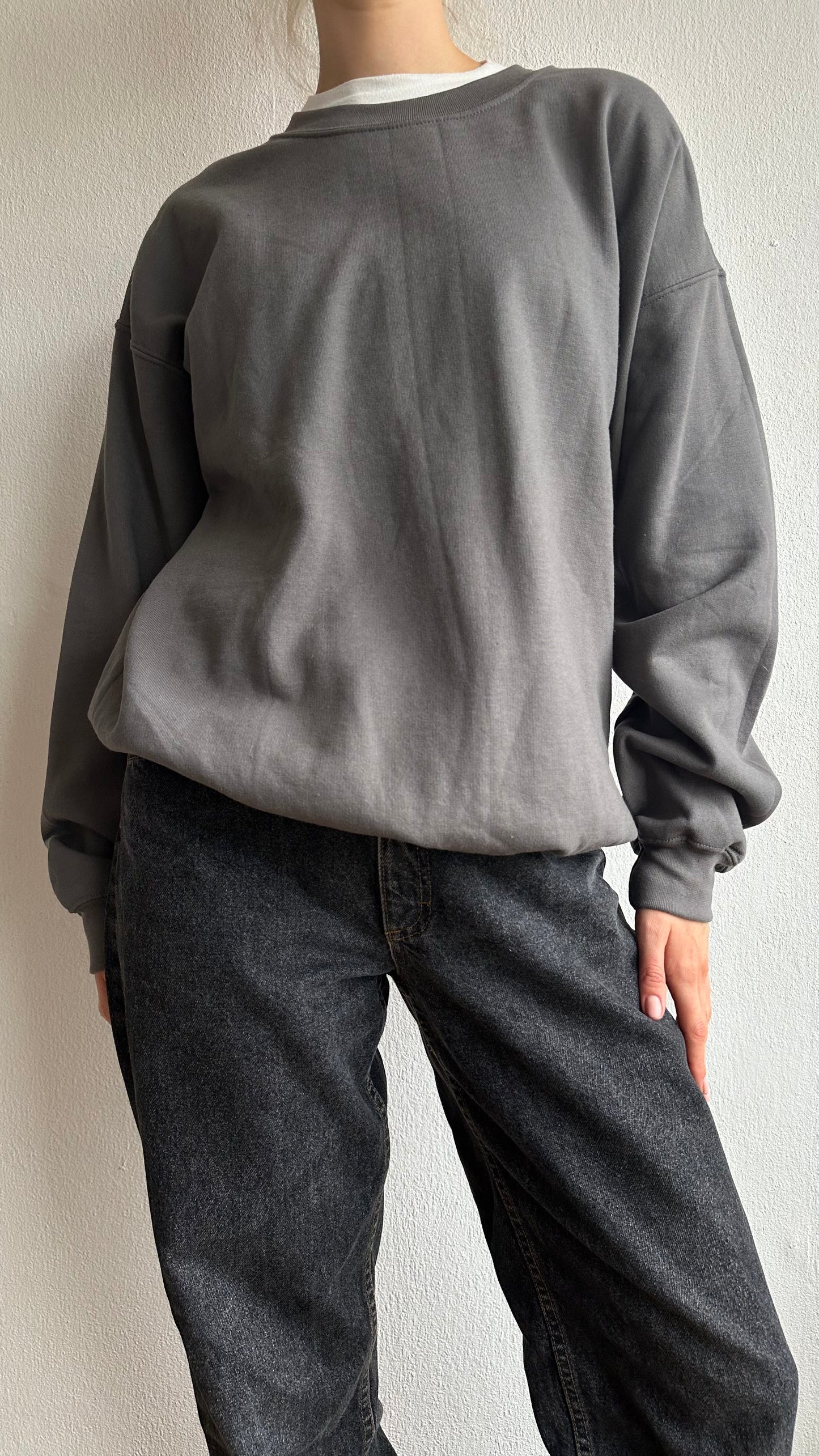 brand new deadstock grey sweater