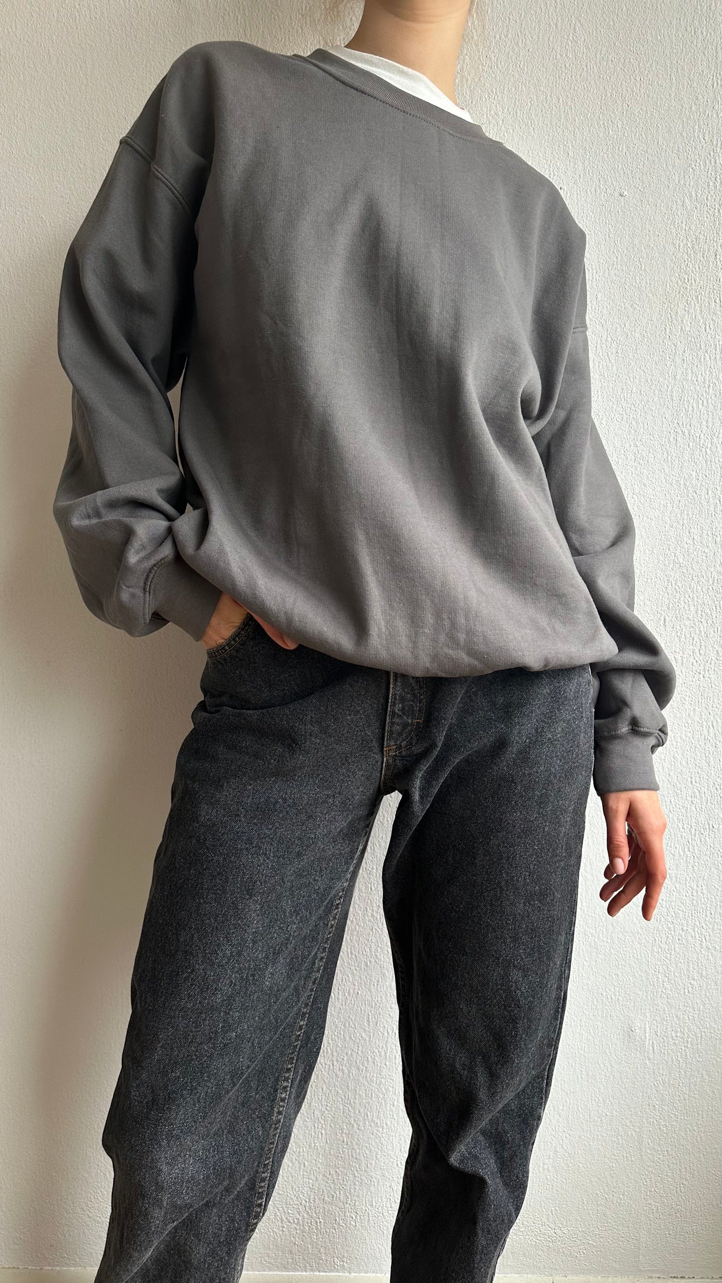 brand new deadstock grey sweater