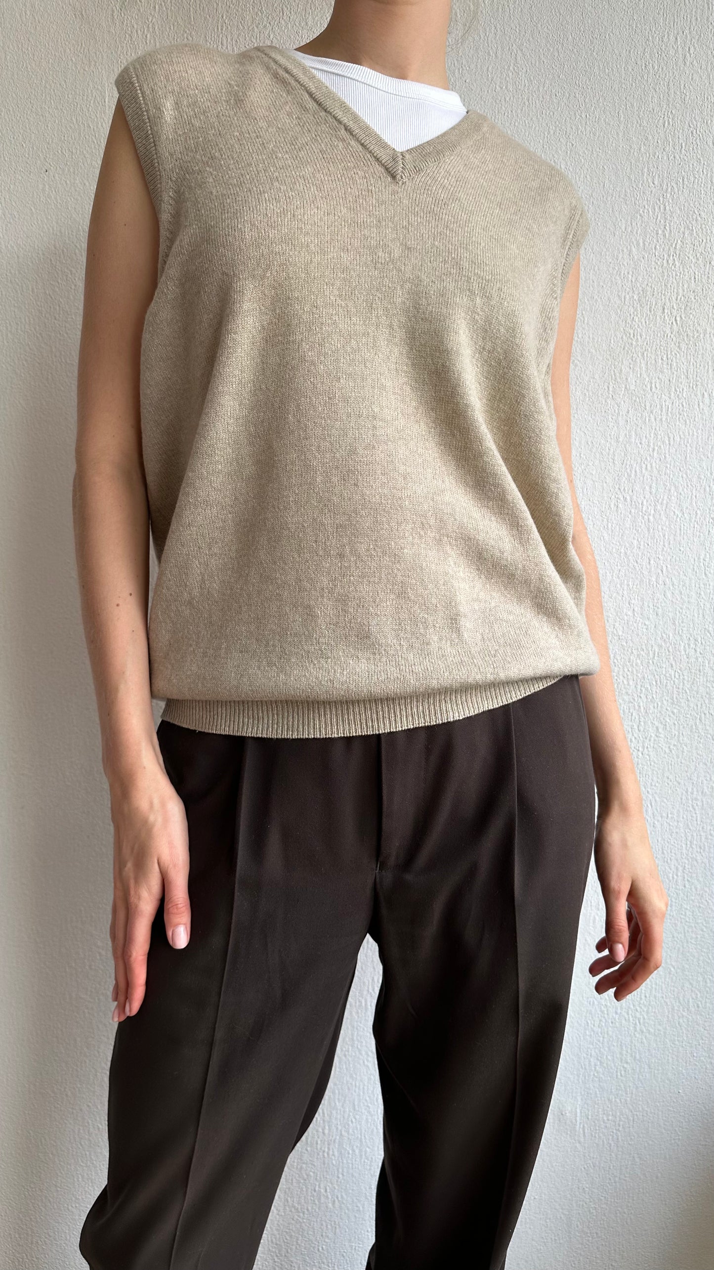 100% wool beige vintage spencer