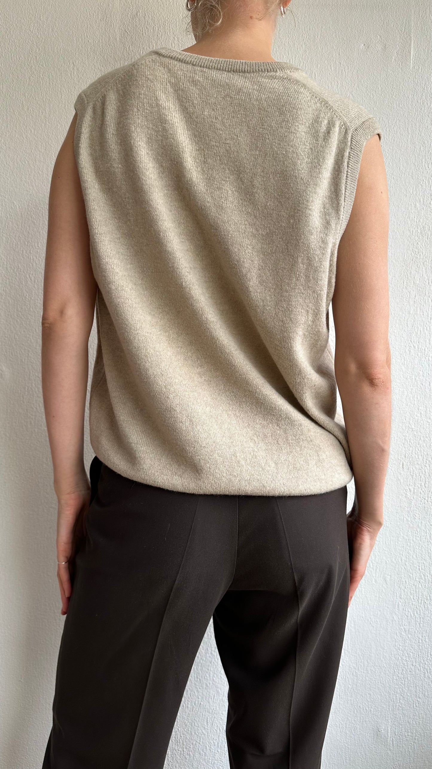 100% wool beige vintage spencer