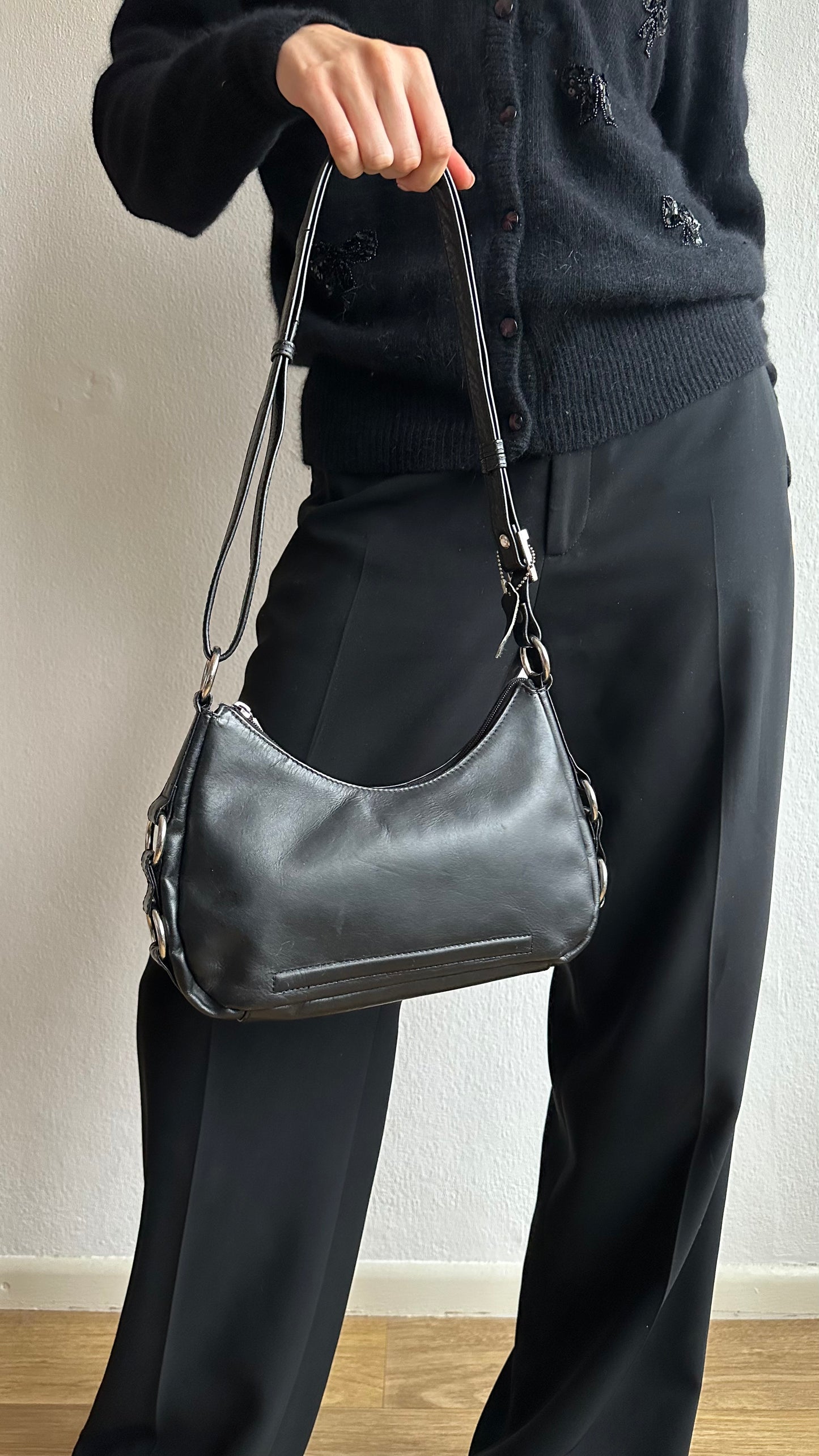 real leather crossbody bag