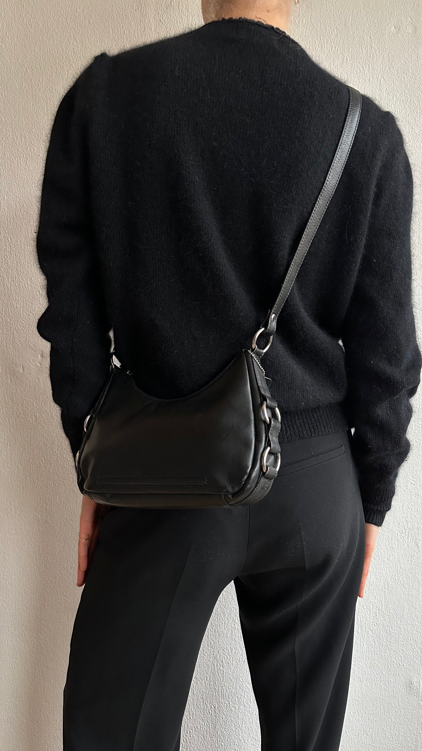 real leather crossbody bag