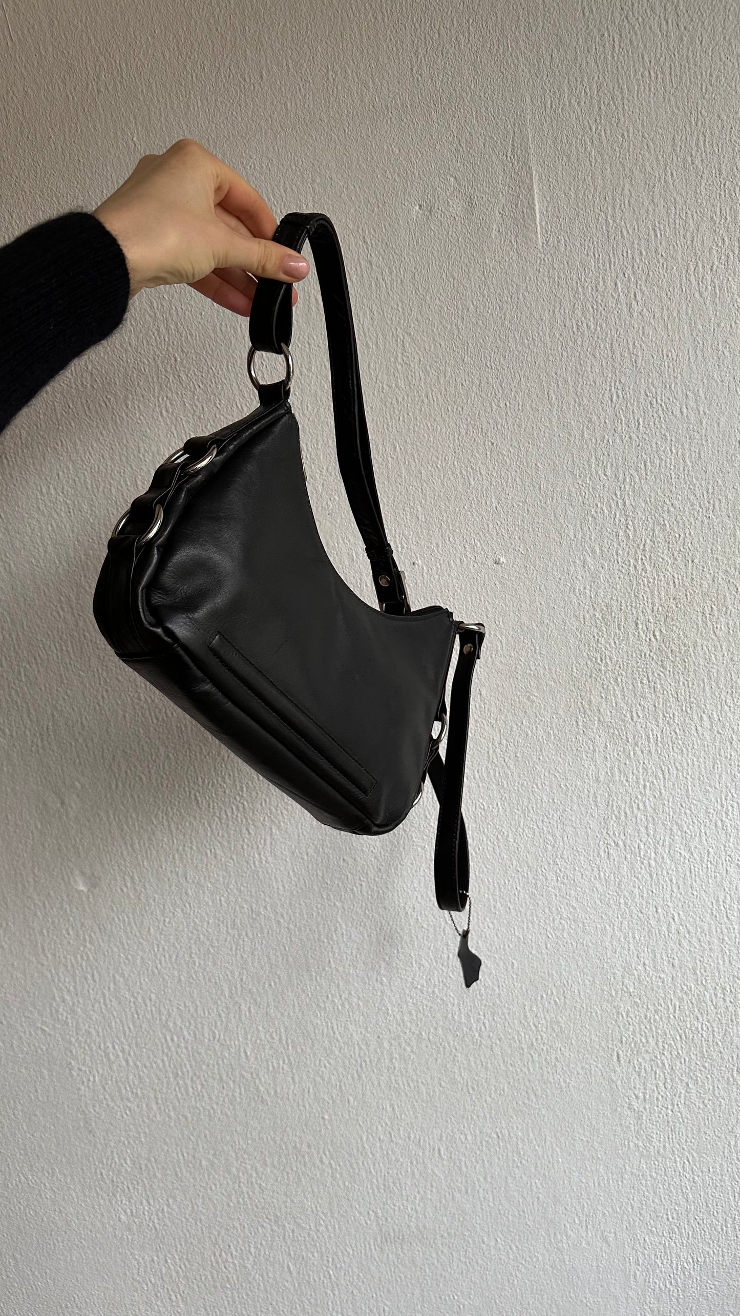 real leather crossbody bag