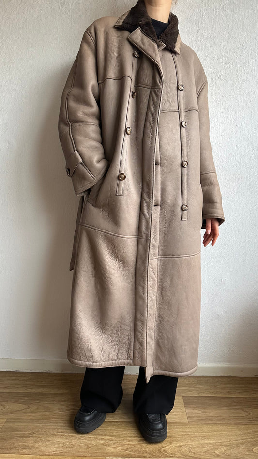 oversized faux shearling coat