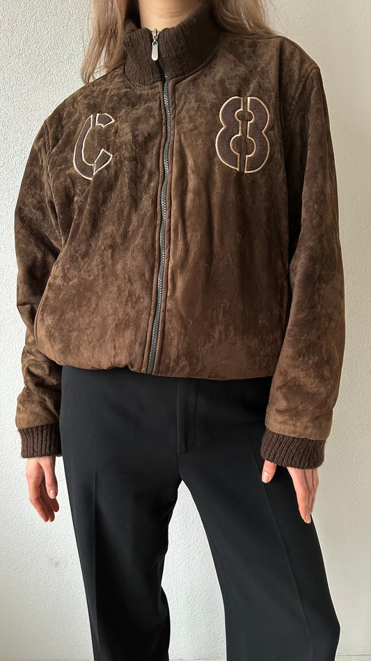 brown marco polo bomberjacket